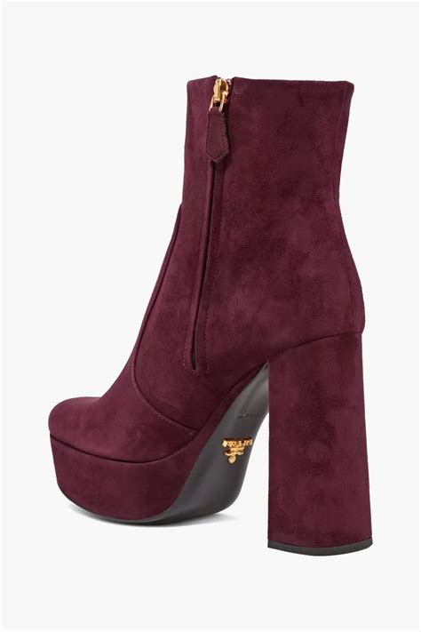 prada boots outlet online|prada suede platform boots.